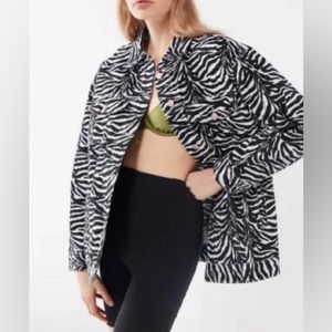 BDG zebra denim jacket